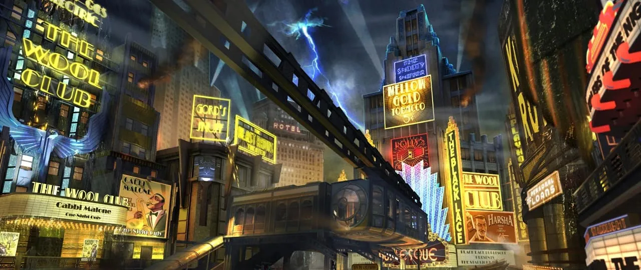Imagen del mapa Shadows of Evil de Black Ops III
